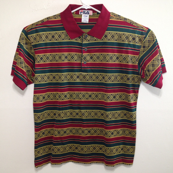 fila polo mens brown